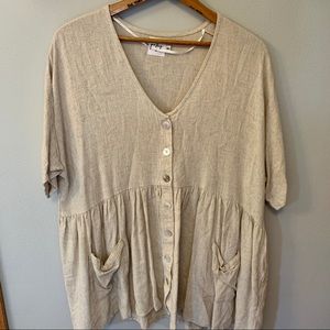 Princess Polly Linen Shift Dress